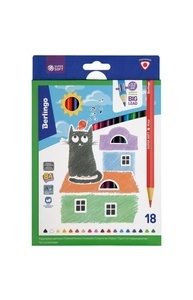 Карандаши 18цв "SuperSoft. Жил-был кот", трехгранные