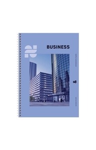 Бизнес-тетрадь А4 160л спираль клетка "Business" тв.обл.