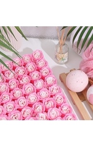 Розы мыльные бело-розовые, цена 1шт