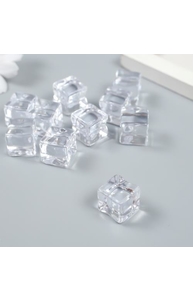 Декор для творчества пластик "Кубики льда" прозрачный 1,5х1,5х1,5 см   9233561