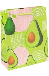 Пакет подарочный с глянцевой ламинацией 18х23х8 см (M) Спелый авокадо, 128 г П
