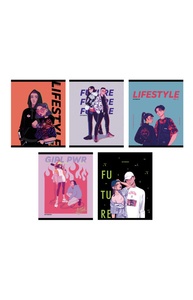 Тетрадь 48л клетка "Lifestyle", лак