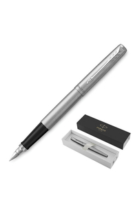 Ручка перьевая подарочная  "Jotter Stainless Steel CT", корпус серебристый, детали хр