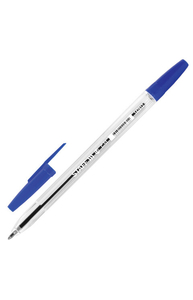 Ручка шариковая "C-51" 1,0мм синяя, корпус прозрачный