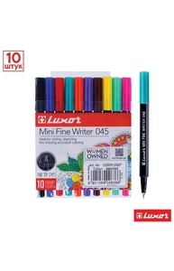 Набор капиллярных ручек 10цв "Mini  Fine Writer 045" 0,8мм, европодвес