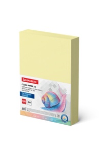 Бумага А4 500л "Color Paper" 80гр/м2, пастель желтая