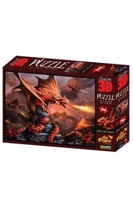 Пазл 500 эл. Super 3D "Огненный дракон"