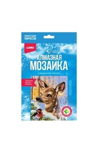 Алмазная мозаика 15*20см "Добрые друзья" (неполное заполнение)