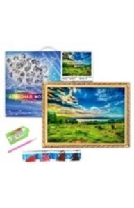 Алмазная мозаика 30х40см Природа, закат, (ПВ,подрамник)