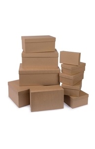 Коробка подарочная прямоугольная 40.5x24x15 см Крафт SBOX-R2