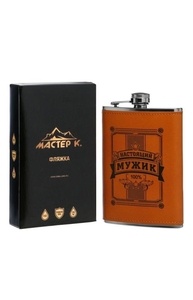 Фляжка, 270 мл, 9 oz "Настоящий Мужик"   9306685