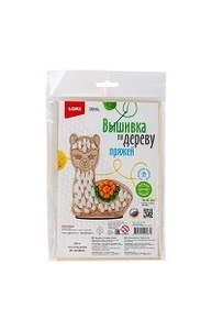 Вышивка по дереву "Лама"