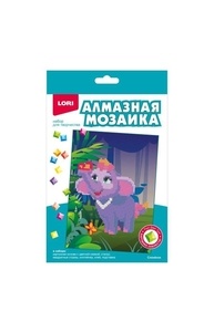 Алмазная мозаика 15х20см Слонёнок (неполное заполнение)