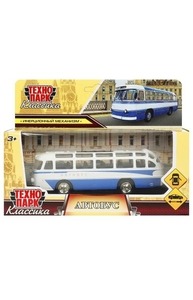 Машина металл АВТОБУС длина 14,5 см, двери, инерц, синий